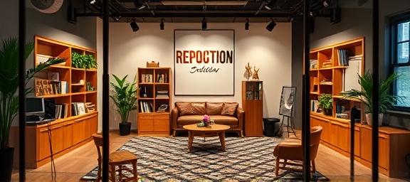 sophisticated reputation branding, creative expression, crafting campaigns, photorealistic, chic marketing studio with branding materials, highly detailed, focus on innovative concepts, vibrant focus, rich colors, studio lighting, shot with an 85mm lens