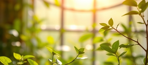 holistic beauty marketing, serene expression, blending traditional and digital methods, photorealistic, tranquil garden office space, highly detailed, rustling leaves, ethereal colors, diffused sunlight, shot with a macro lens.